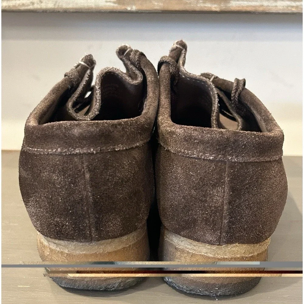 Clarks Originals Wallabee Women's Chukka Boots Comfort Shoes Dark Brown Sz 5.5M‎